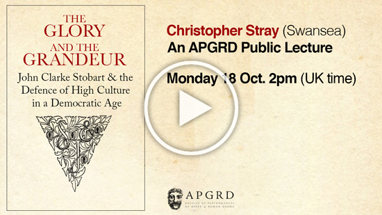 Poster image links to YouTube recording of Chris Stray's lecture