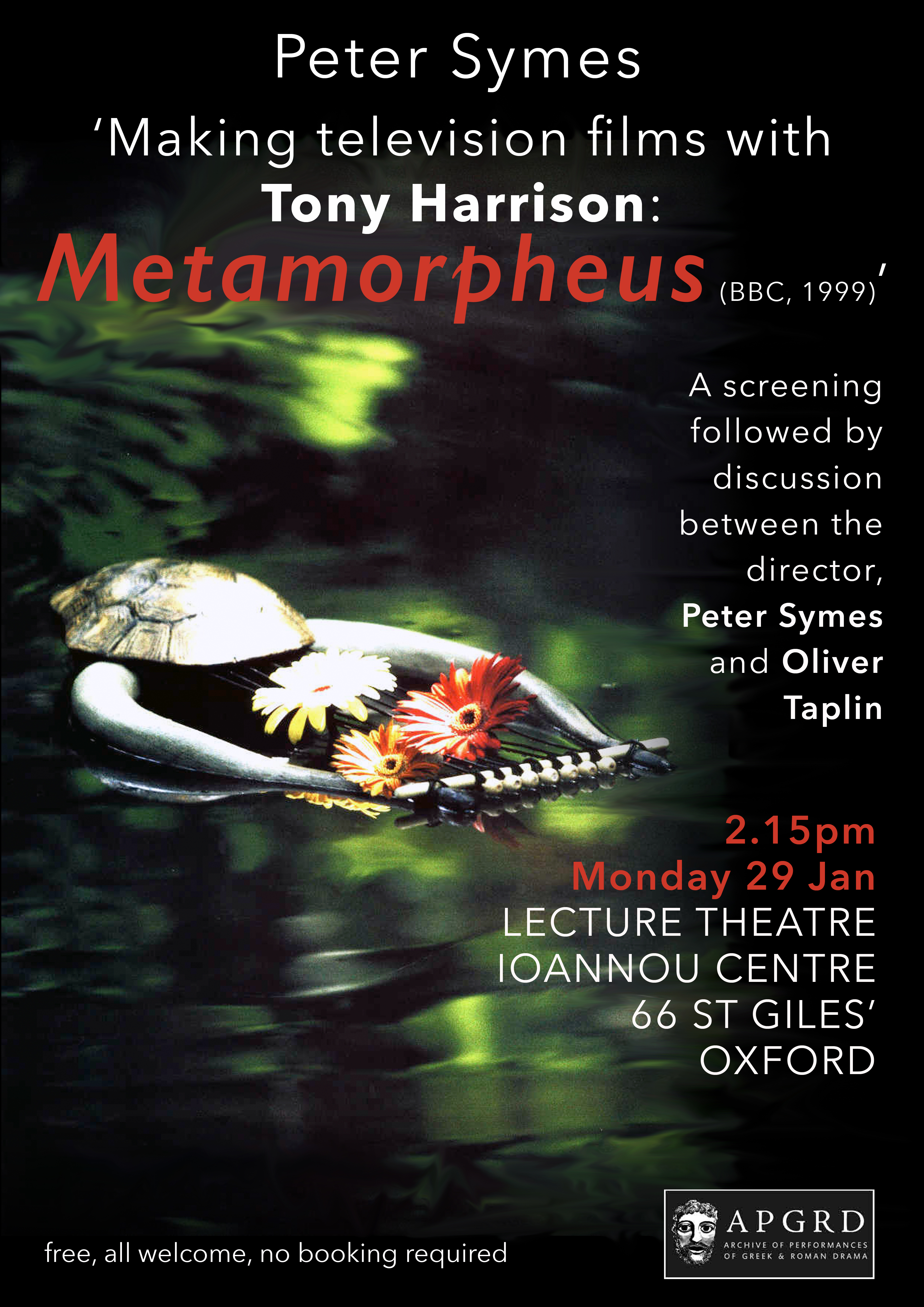 Poster for Metamorpheus event