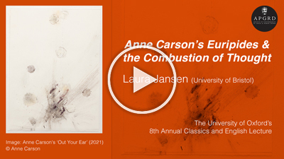 Placeholder for recording of Laura Jansen's lecture, links to YouTube