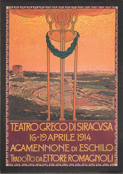 Leopoldo Metlicovitz’s poster for Agamemnon 1914 © INDA