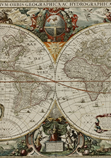 Map of the world, dated 1649, by Jan Jansson; British Library collections