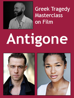 Poster advertising the masterclass, featuring headshots of Paul O'Mahony, Evelyn Miller, and Tim Delap
