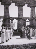 Panathenaea at the ancient temple of Paestum, 1936 © INDA