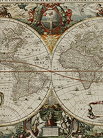 Map of the world, dated 1649, by Jan Jansson; British Library collections