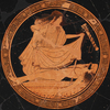 Attic Red-Figured Kylix, attributed to the Brygos Painter, depicting Ajax's body