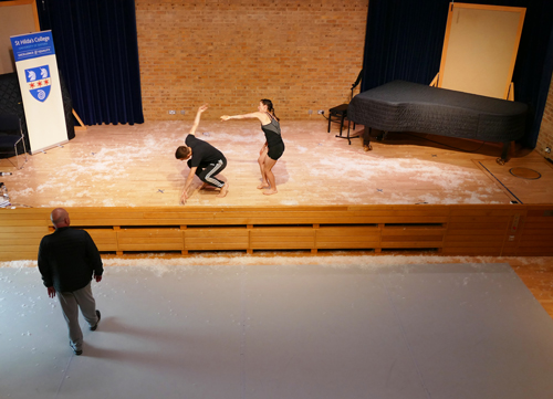 Dancing With Apollo Workshop: Choreographer Kim Brandstrup; dancers Liam Riddick and Laurel Dalley-Smith