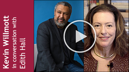 Portrait photos of Kevin Willmott and Edith Hall, linking to YouTube