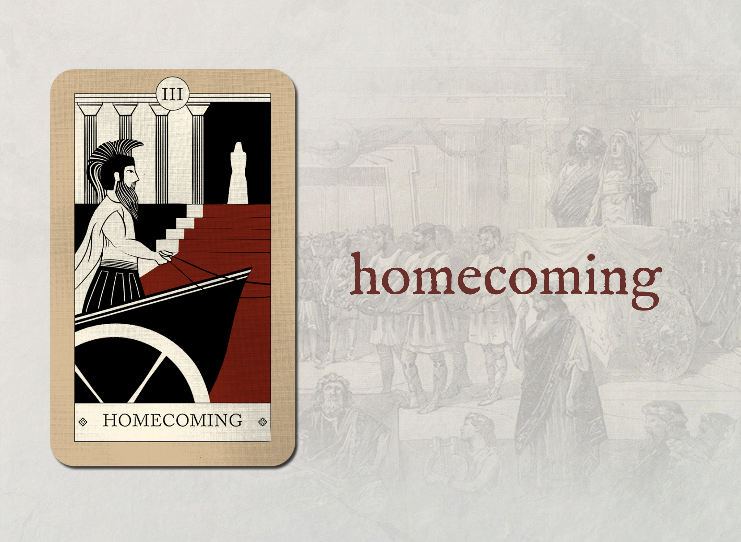 Cover page for the 'homecoming' chapter of the Agamemnon ebook.