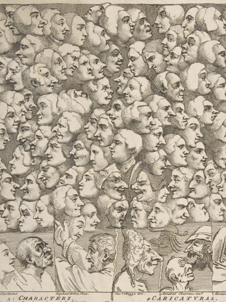 Characters and Caricaturas by William Hogarth