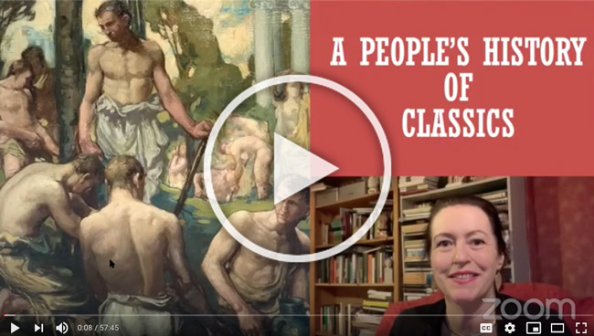 Recording of Edith Hall and Henry Stead 2020 APGRD public lecture; links to YouTube